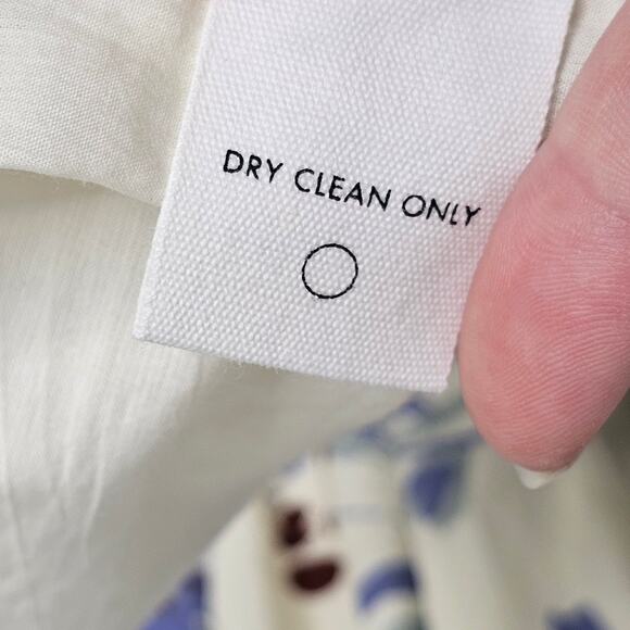 Apiece Apart Mona Long Sleeve Mini Dress Size Medium Painterly Floral Wedding - Picture 9 of 10